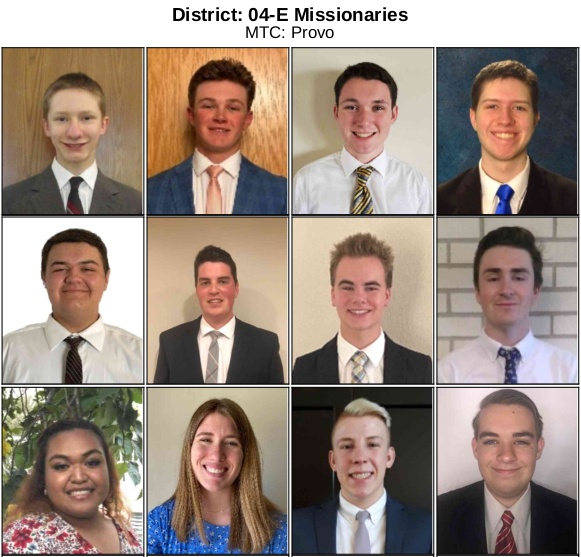 Matthew's district members